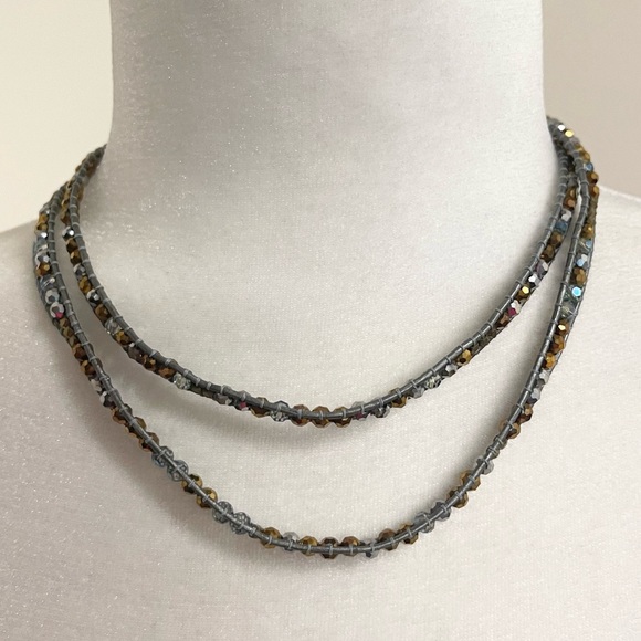 Nakamol Jewelry - Beautiful Nakamol handcrafted leather wrap bracelet/necklace!